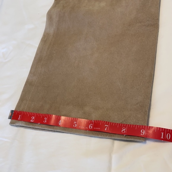 Loft Ann Taylor Soft Tan Leather Pants - Size 4 - Picture 13 of 15